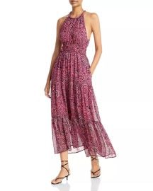 ALC Elara Printed Silk Midi Dress at Bloomingdales